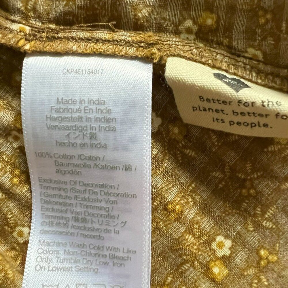 Madewell 100% Cotton Tank Top Blouse Size XXS Cottagecore - Picture 4 of 4